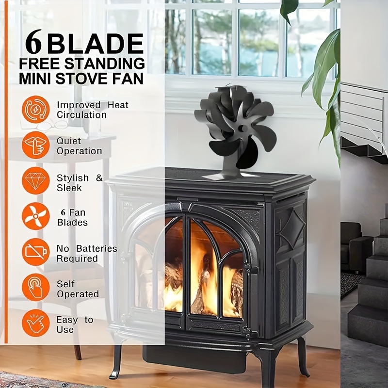 wood stove fan   log burner fan heat powered fireplace fan wood stove accessories non electric fan for wood   burner stove heat distribution fan fall winter essential details 0