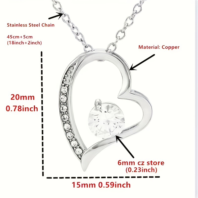 Exquisite Heart-Shaped Necklace Gift Box Set for Sisters