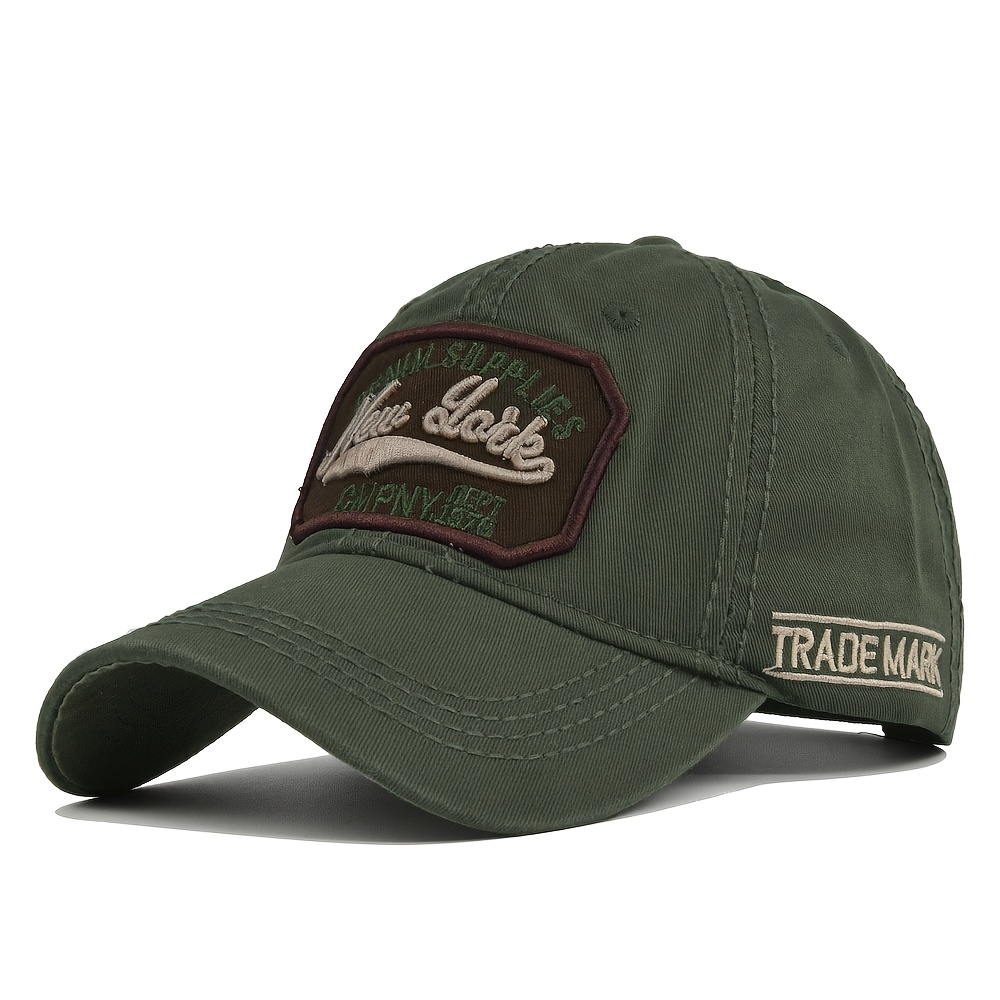 TEMU Style Letter Embroidered Baseball Cap - Essential Fashion Item For Parties And Gatherings, Unisex Outdoor Casual Sports Hat, Adjustable Size,