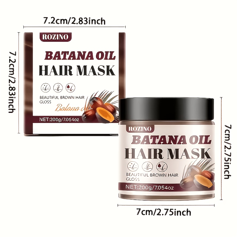 10-in-1 Batana Oil Hair Mask, Deep & Hydrating Conditioner, Non-greasy Volumizing And Anti-breakage Formula, For Dry Damaged Hair, The Power Of Herbal For Anti-static Summer And Autumn Care