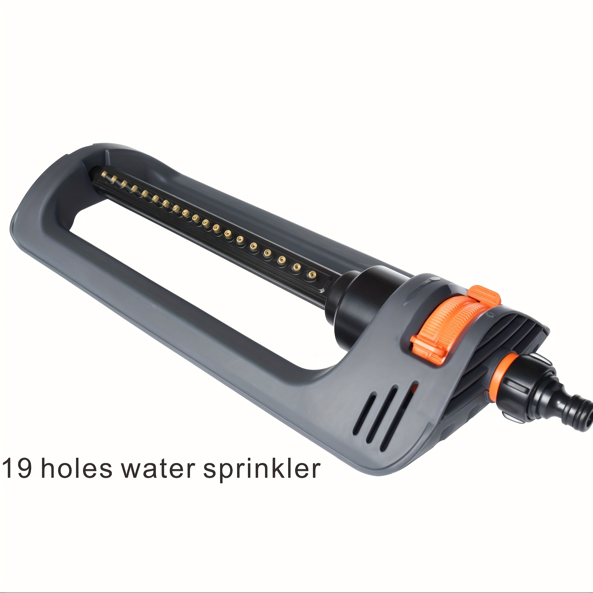 Image of Adjustable Swinging 19-hole Sprinkler For Lawn, Garden, And Yard, Featuring Elevated Plastic Irrigation System, Covering Large Area Ideal For Lawn And Garden Watering Lawn Sprinkler