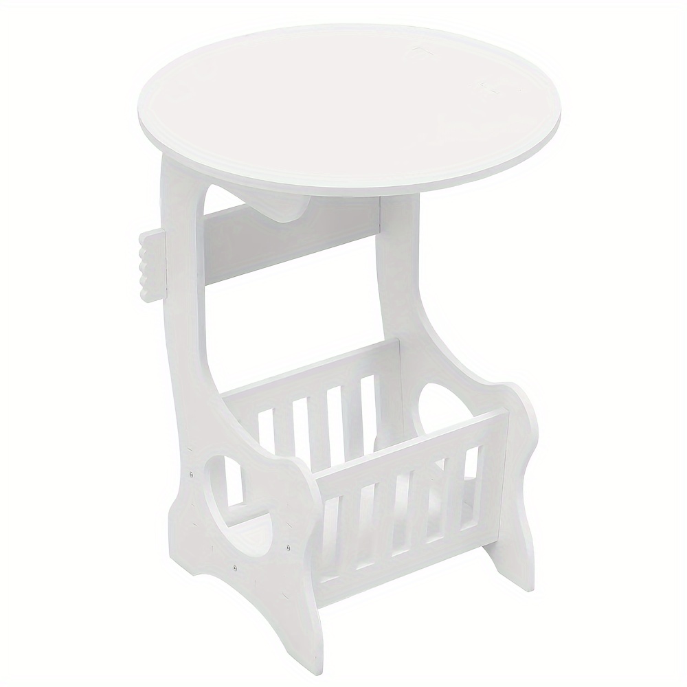 TEMU 1pc Small Round Bedside Table Office Industrial Cocktail Table Nordic Minimalist Style Bedside Table, Easy Assembly Dining Table Living Room