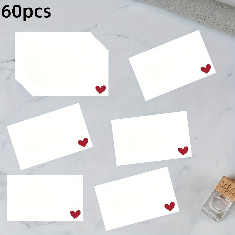 TEMU Blank Message Cards, Pocket Cards, Wallet Cards, Business Cards, White Greeting Cards, , Thank You, Your Notes, Information, Writing Cards,