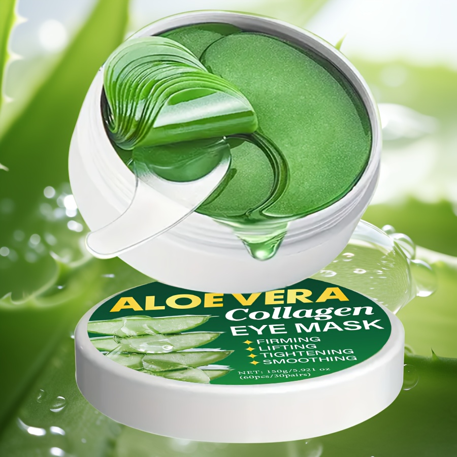 60pcs Aloe Vera Under Eye Patches, Firming & Moisturizing Eye Mask with  Collagen and Retinol, Hydrating and Firming Light Beige * Moisturizing *  Beige, Alcohol-Free * for Men And Women