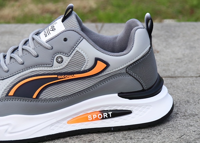 mens low top lace up sneakers outdoor jogging hiking camping comfy shoes breathable non slip   details 15