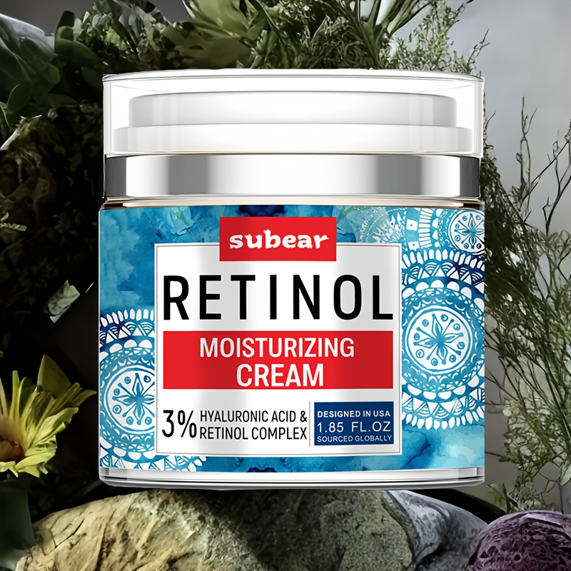 TEMU 1.7oz Retinol Collagen & Vitamin C Face Cream For Sensitive Light Beige - Fragrance-free Moisturizer With Hyaluronic Acid,, Hydrating & , All Light Beige Types
