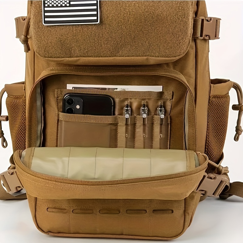 Large Capacity Outdoor Sports Backpack for Men - Durable Oxford Fabric, Adjustable Strap, Zipper Closure, Multiple Compartments with Mesh Pockets, Ideal for Hiking, Travel, and Everyday Use, Travel Gear | Adjustable Strap Backpack | Zippered Backpack