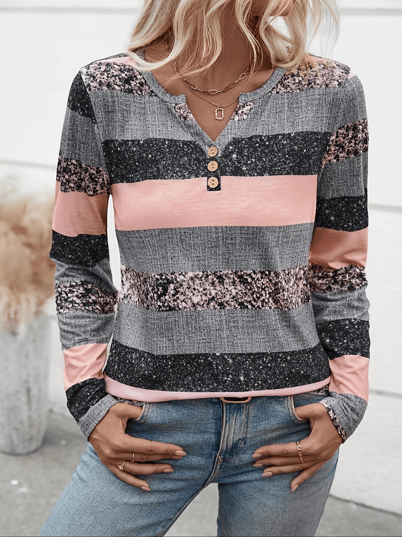 new   individual casual loose womens premium printed outerwear long sleeve t shirt