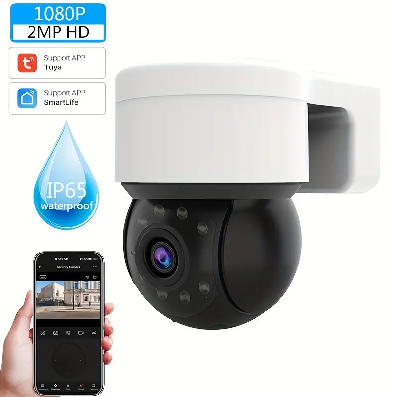 Outdoor Waterproof Wireless 1080p 2mp Camera Tuya Smart Life - Temu Italy