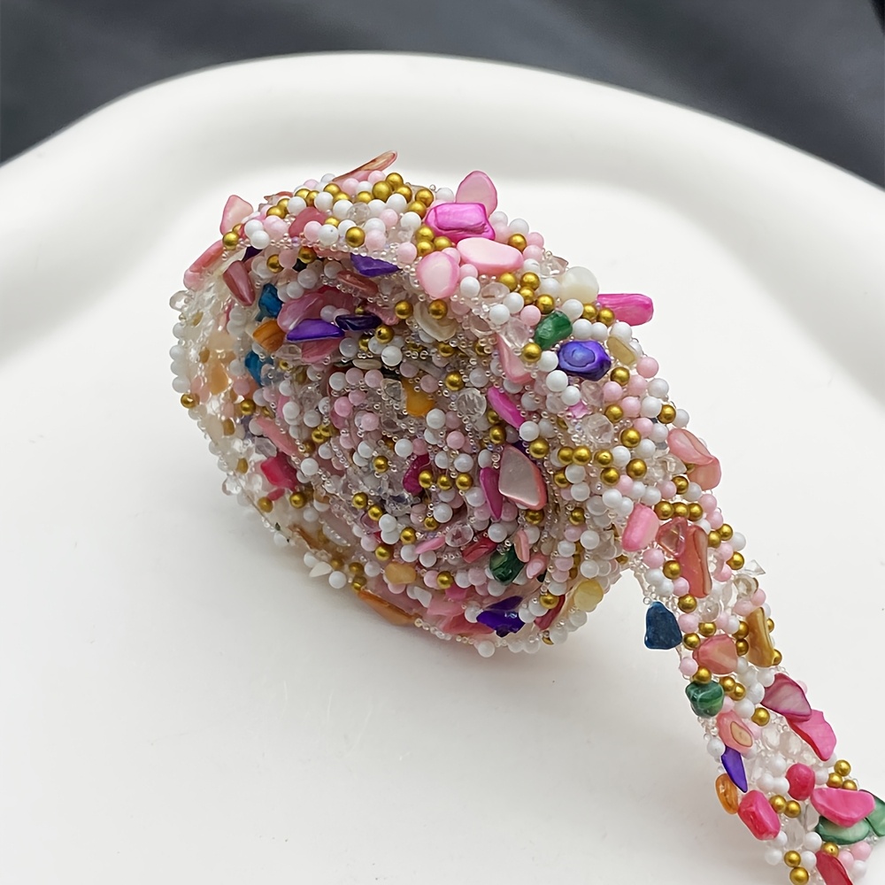One-Yard Rhinestone Hand-Sewn DIY Self-Adhesive Strip for Clothing & Accessories