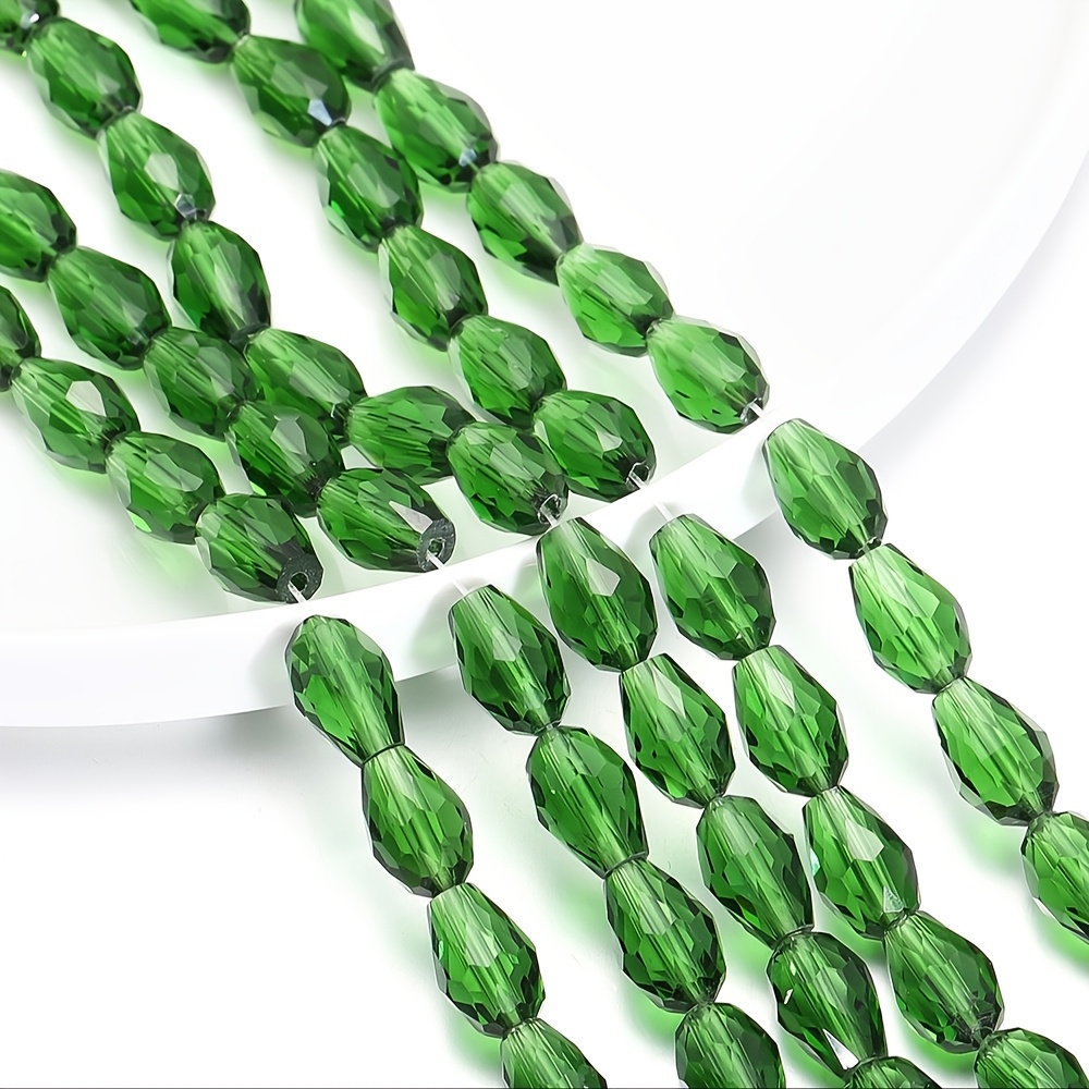 1 Strand 6-12mm Spacer Water Drop Shaped Beads Ab Shine Glass Drop Pendant For Diy Earing Bracelet Jewelry Making Accessories