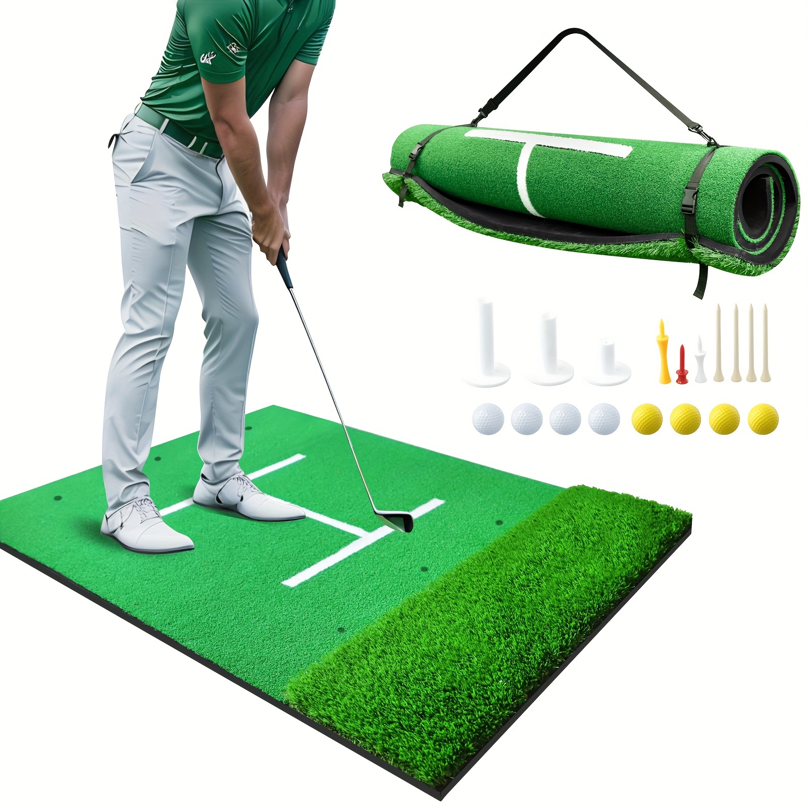 Premium Golf Hitting Mat Perfect Indoor/outdoor Practice - Temu Canada
