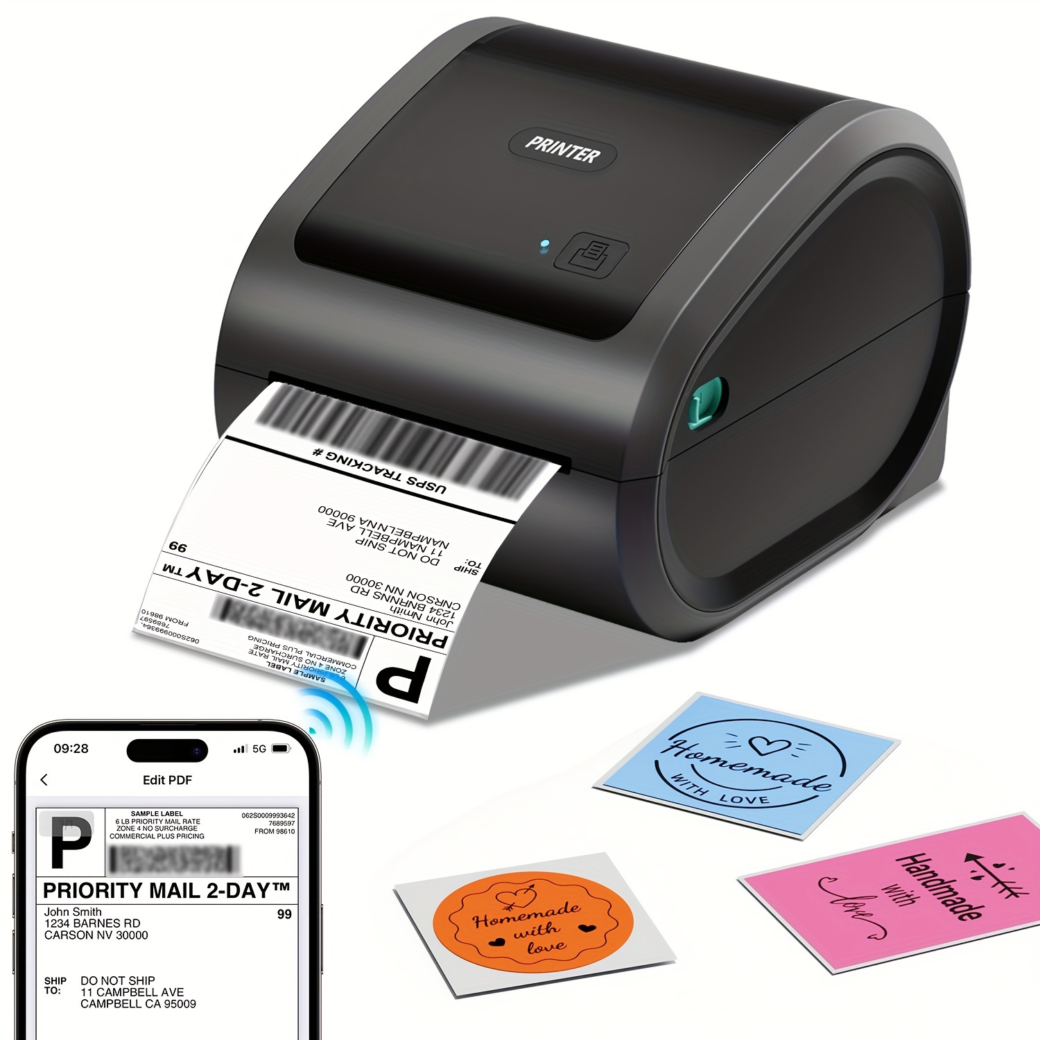 Label Printer D520 Shipping Thermal Printer Desktop Label - Temu