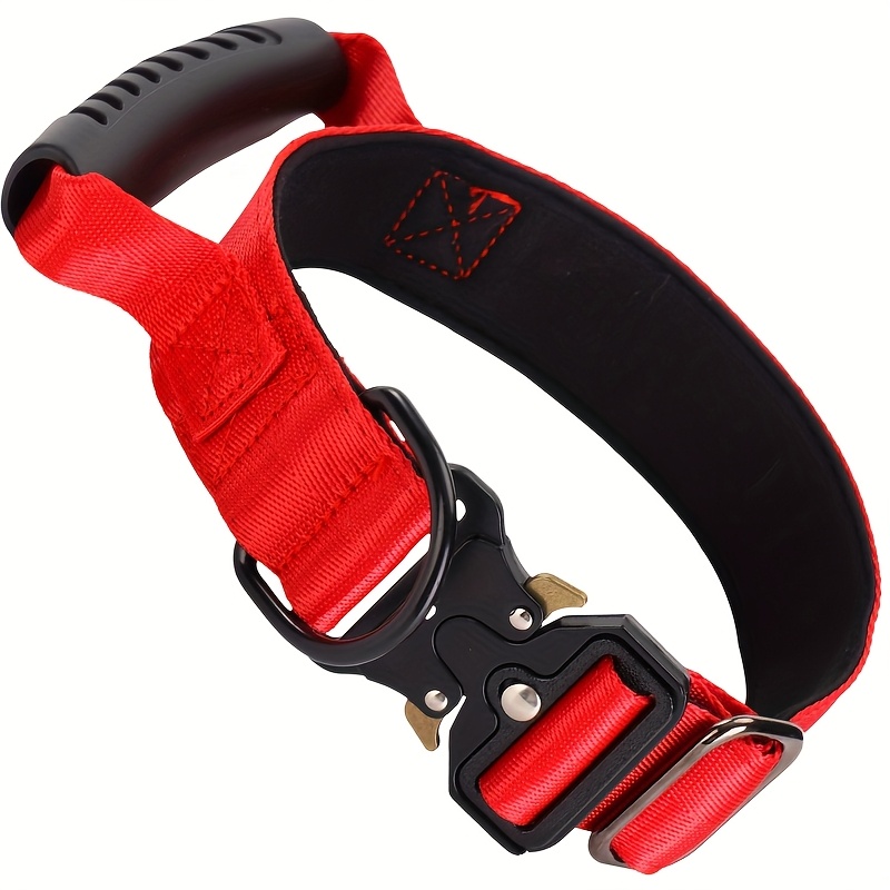 TEMU Collier de pour grand chien avec poignée, ajustable et non restrictif