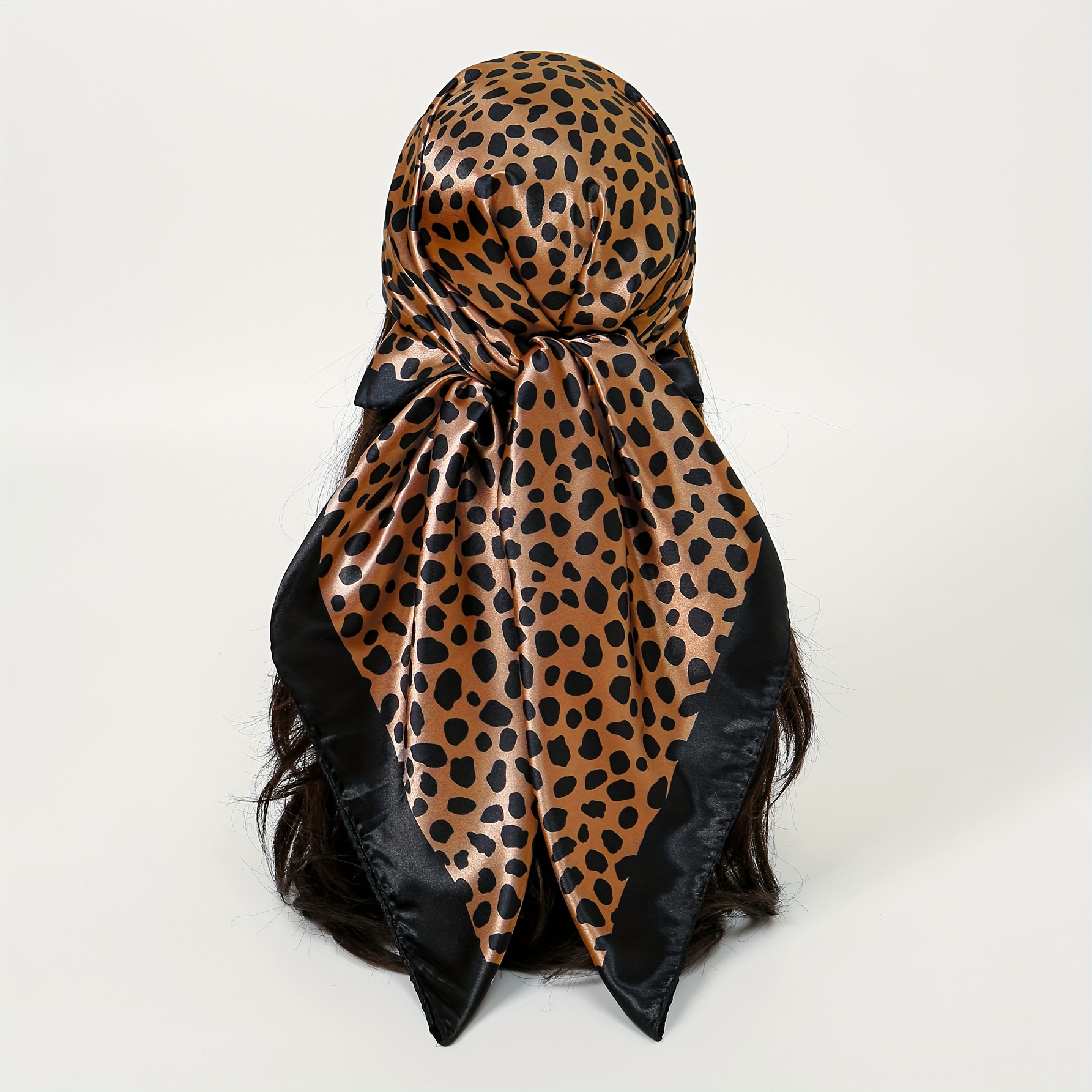 E-shop Damen Bohemian Leopard Print Quadratischer Schal - Leicht, Warm & Atmungsaktiv | Vielseitiges Modeaccessoire für Hals, Kopfbedeckung & ,
