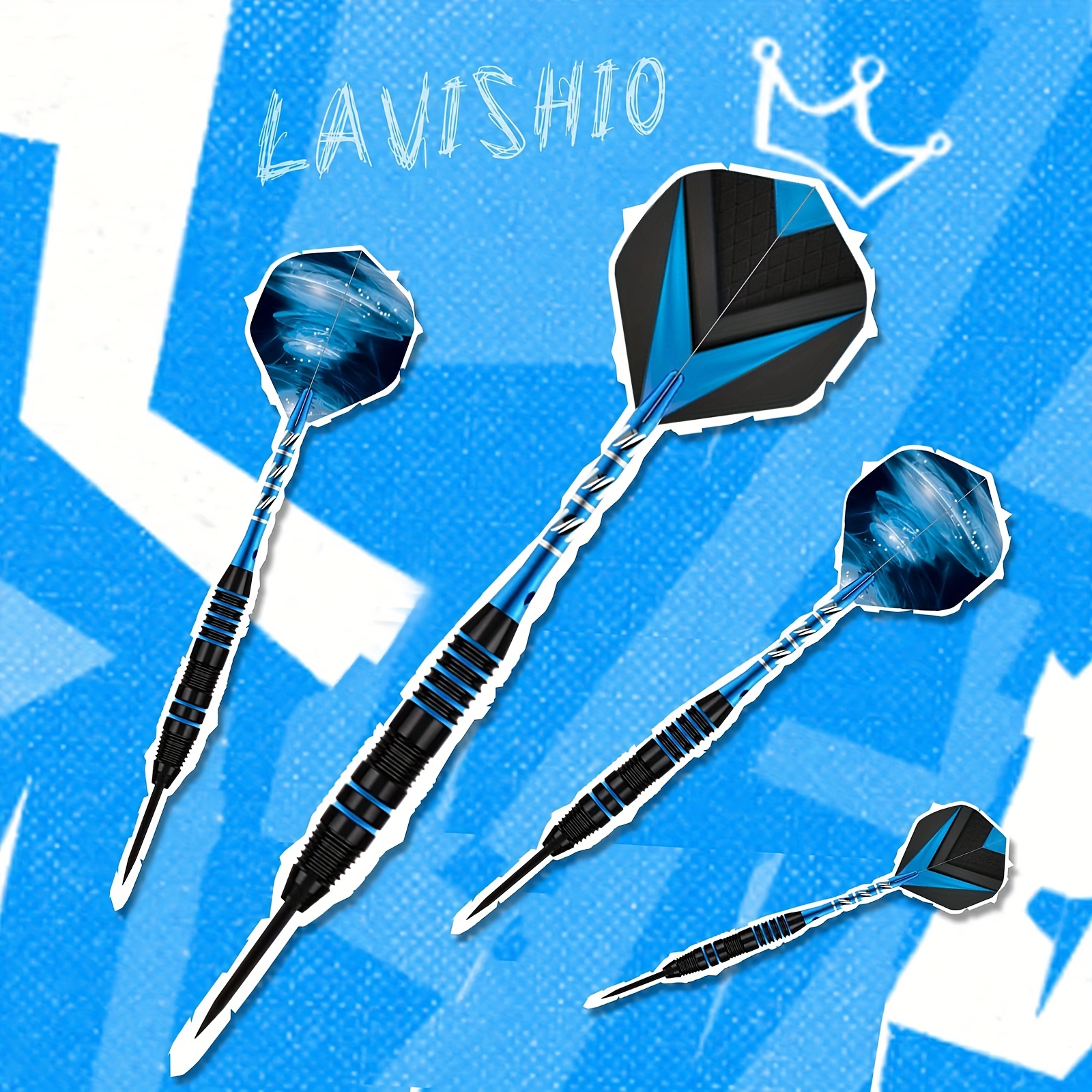 1 set Trecynd Darts met Metalen Punt, 22g Professionele Dartset met Metalen Punt, Metalen Dartspel Set