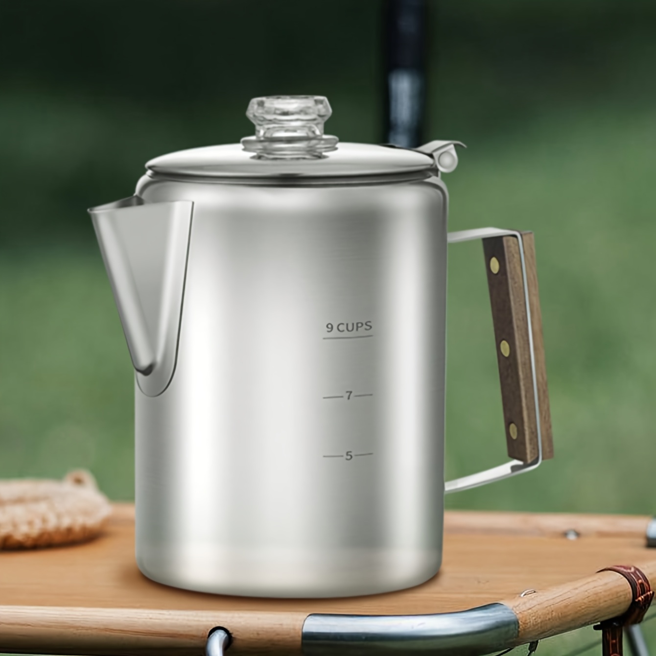 1pc 9 cup percolator coffee pot stainless steel stove top - Temu