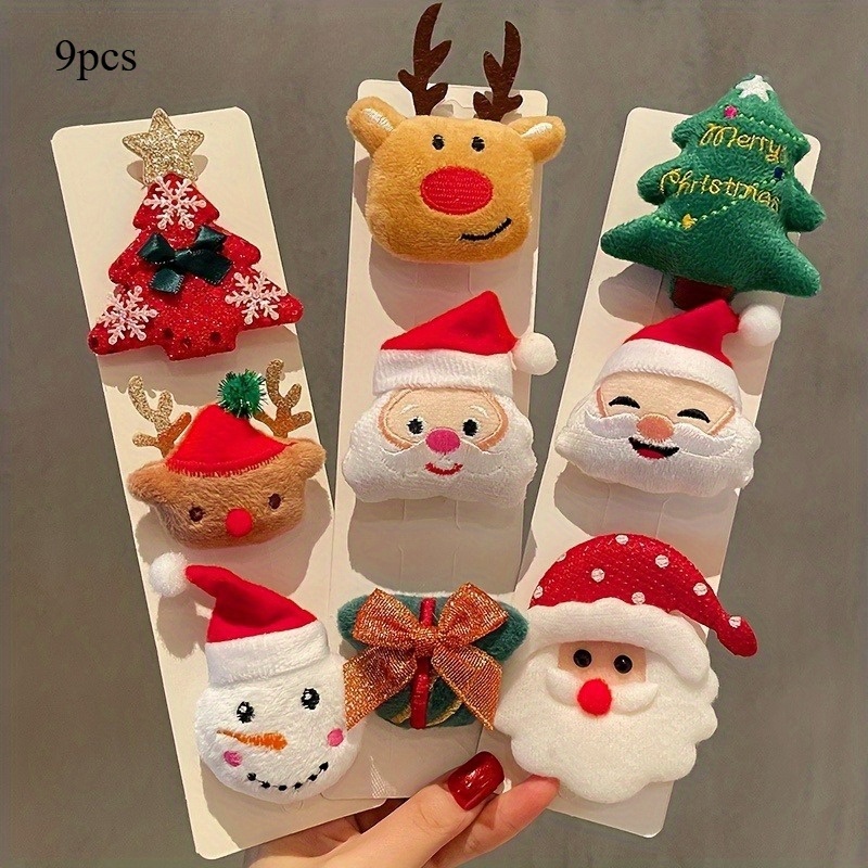 9 New Christmas High-end Brooches, Exquisite Elk Pins, Holiday Gift Snowman Badge, Suitable For Women's Holiday Decoration And Gifts