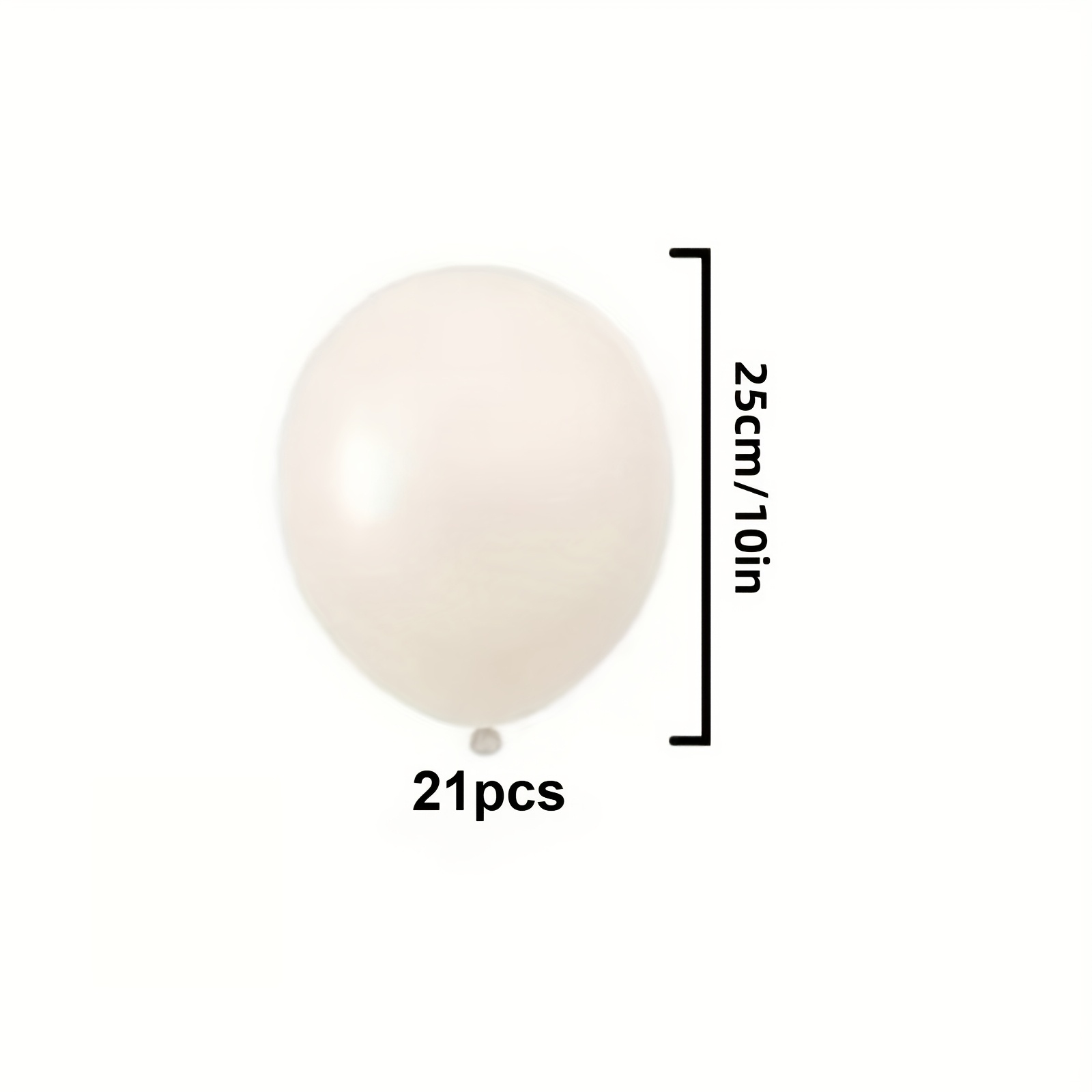 21pcs, Sand White Balloons, Perfect For Birthday, Wedding, Valentine's Day, Thanksgiving, New Year, House Decoration, Scene Arransynthetic Gemstoneent, Balloon Party. Easter Gift