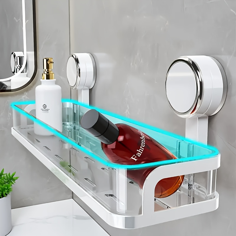 item picture a single piece suction cup bathroom shelf     space saving and does not   drilling   a storage rack for the washbasin wall mounted for the bathroom and     above the toilet
