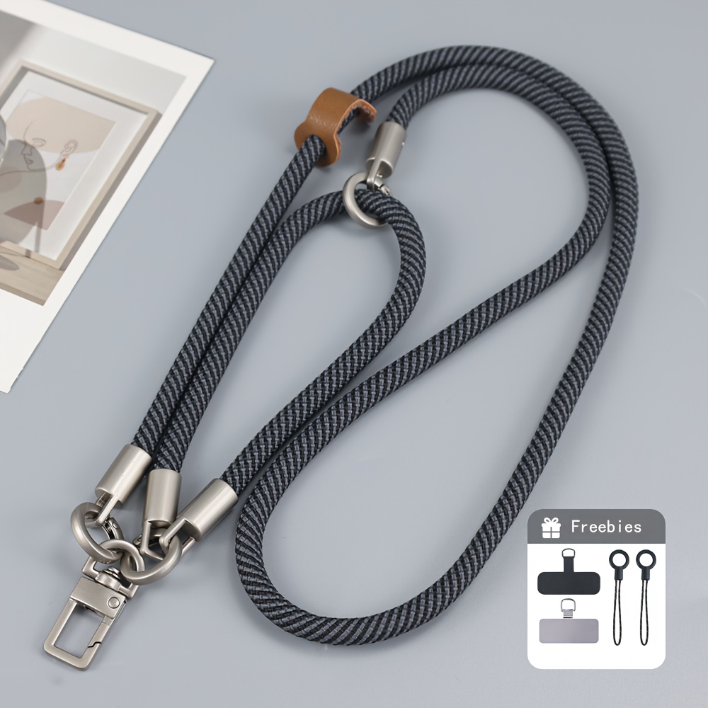 Striped Nylon Multifunctional Lanyard | Crossbody/neck/wrist | Durable Phone Chain For Work Id | Badge Lanyard Keychain For Employee Cards And Conference Badges