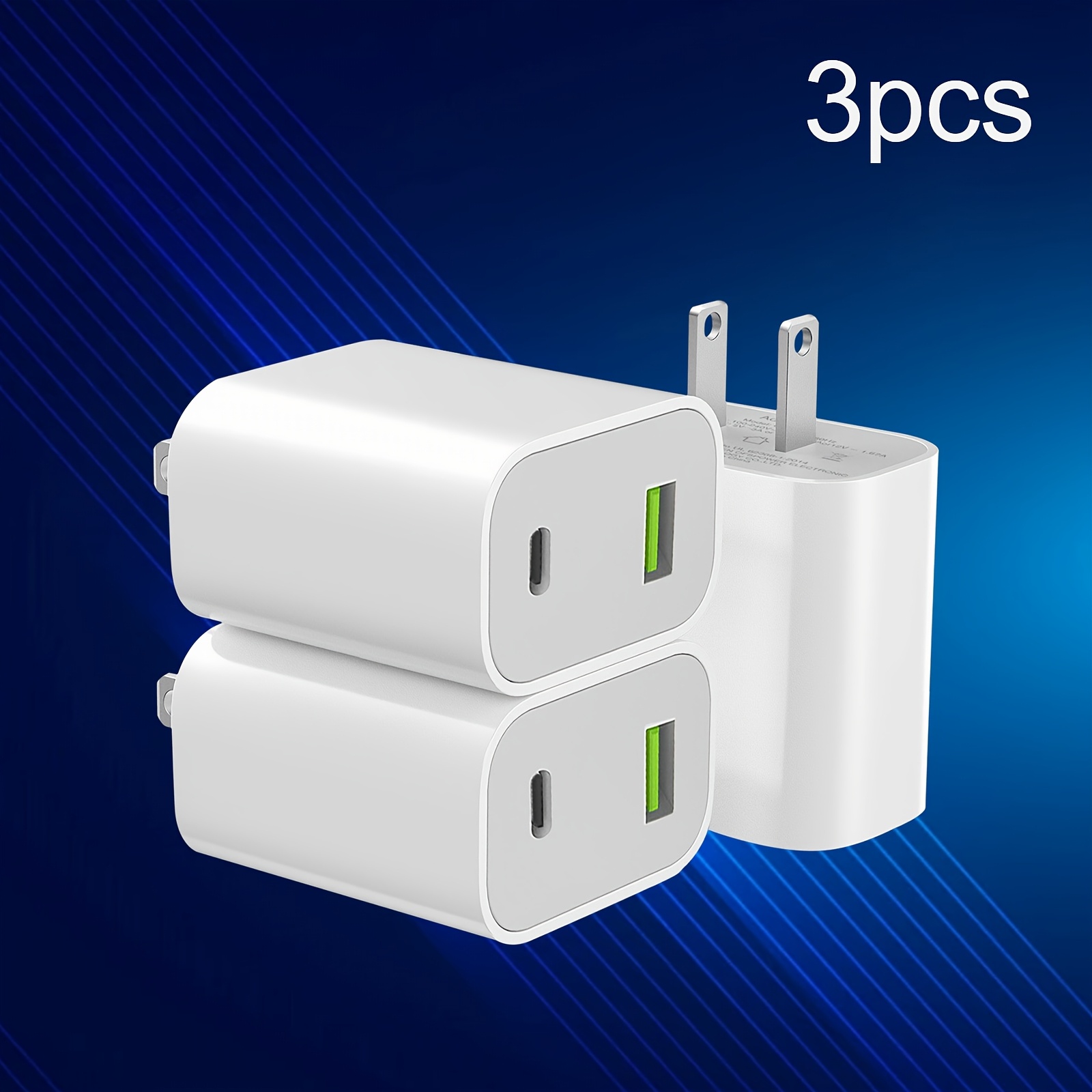 

Fast Type C Charging Usb C Wall Charger , Dual Port Plug Adapter