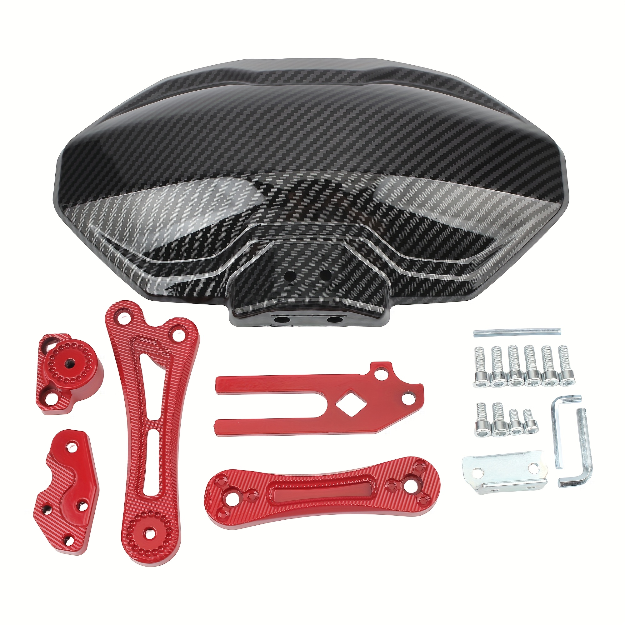 TEMU Motorcycle Universal Adjustable Aluminum Rear Wheel Fender Motorbike Rear Fender Mudguard For Cafe Racer E-bike Scooter Moped Adv Accessories