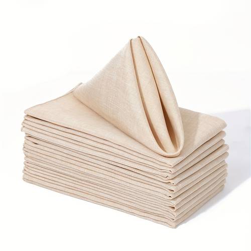 12pcs hotel mouth napkins western restaurant high end cloth napkins 45x45cm square napkins for weddings and party supplies