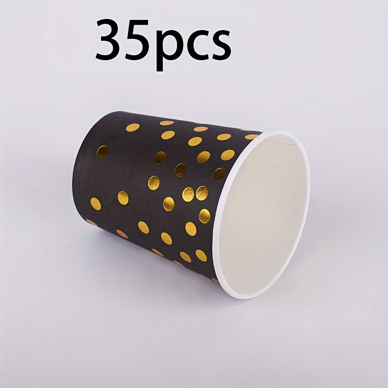 Image of 35/15pcs Drinks Shower Paper Cups Tea Cups For Wedding Anniversary Rose Party Supplies Christmas New Year