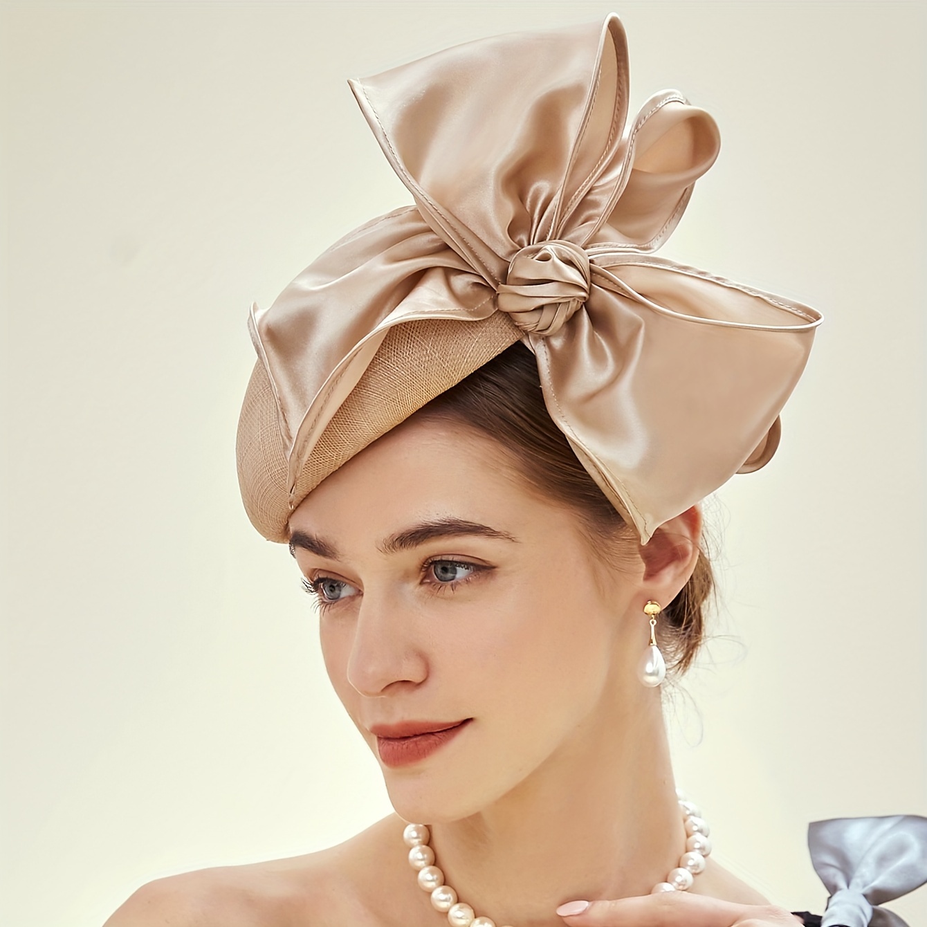 fascinator hat women tea party derby hat mesh cocktail - Temu display picture 1