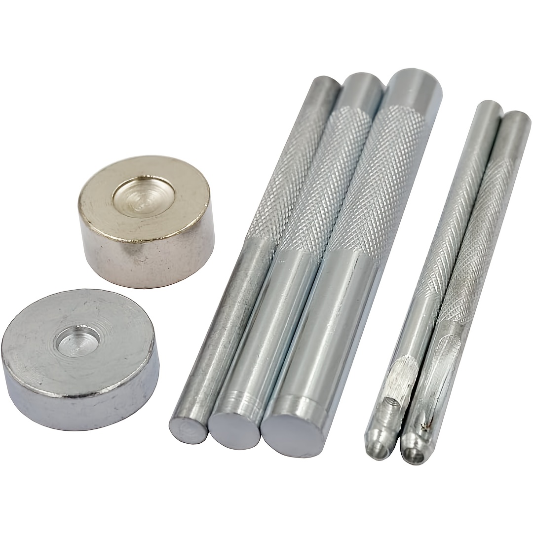 TEMU 7pcs Metal Rivet Fixing Setting Tool Spike Rivets Setter
