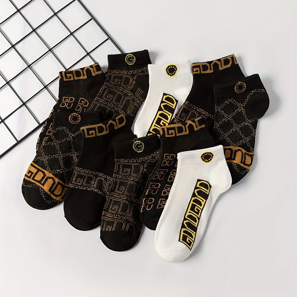 5 Pairs/10 Pairs Etc. Multi-combination Style Trendy Women's Short Socks