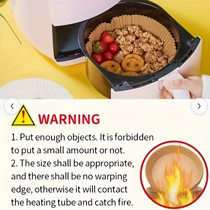 50pcs Square Air Fryer Parchment Paper Liners, Oil-Proof, Water-Resistant, Non-Stick, Easy Cleanup, Microwave & Oven Safe, Ideal for Baking, Roasting, with Commercial Kitchen Supplies, Cooking Liner | Nonstick Liner | Waterresistant Material, Air Fryer Liners