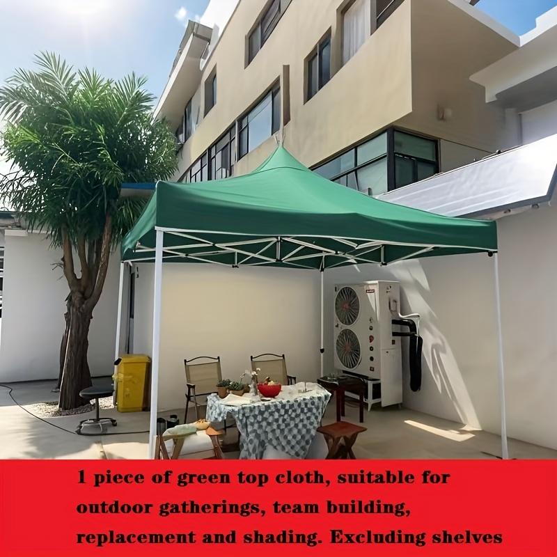 1pc dark green outdoor canopy replacement top   tent shade cover compatible with party   stalls   frame not included tent accessories event canopy      