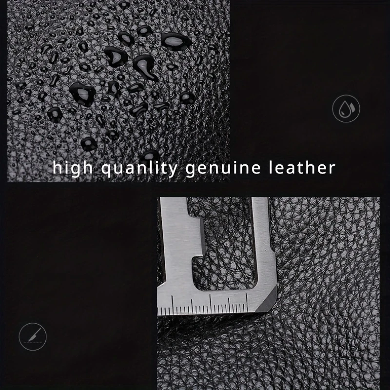 mens genuine leather shoulder bag premium cowhide large capacity messenger bag with multiple pockets stylish business casual or travel versatile messenger bag professional durable leather bag details 6