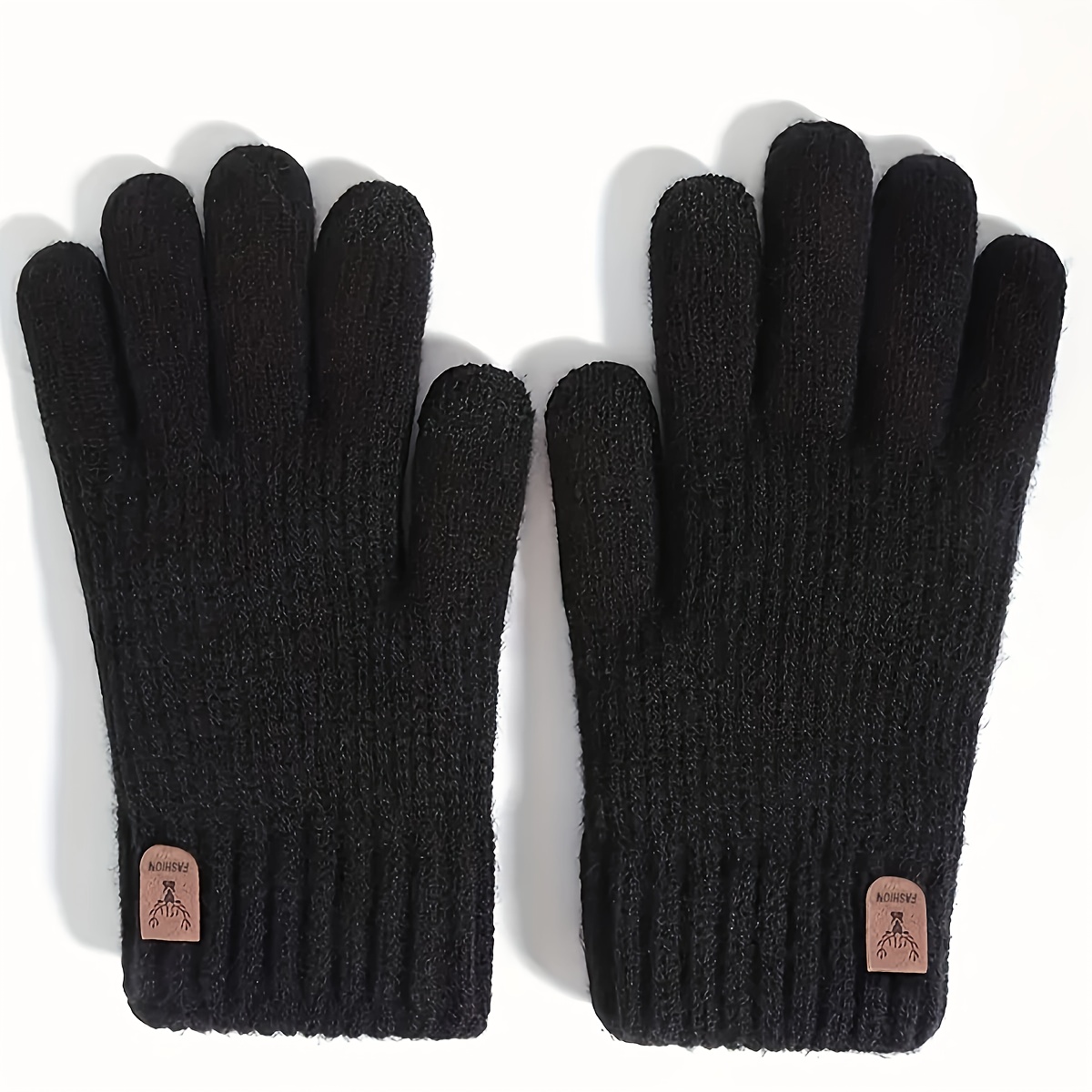 

Autumn And Winter Plus Velvet Thickened Double Layer Warm Gloves - Suitable For Outdoor Leisure Sports, Cycling And Skiing - Brand Label Random