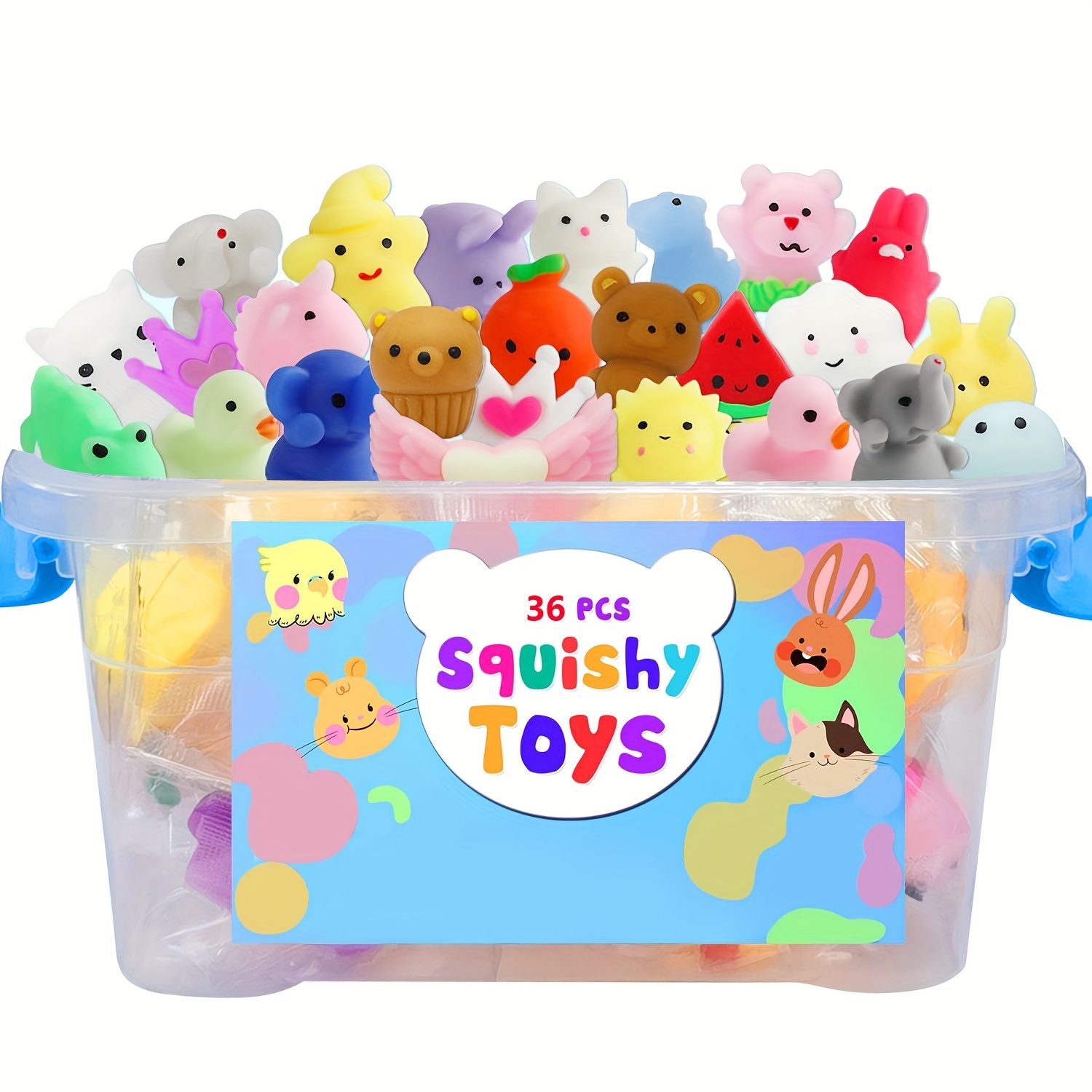 24pcs 36pcs Mochi Squishy Toys Birthday Party Favors For Kids