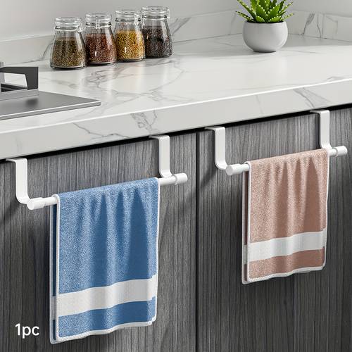 1pc modern wall mounted kitchen cabinet towel rack space saving dishcloth holder for home bathroom racks