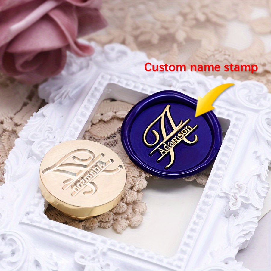 

Customizable Brass , Personalized , English , & , For Invitations & Wrapping, Supplies