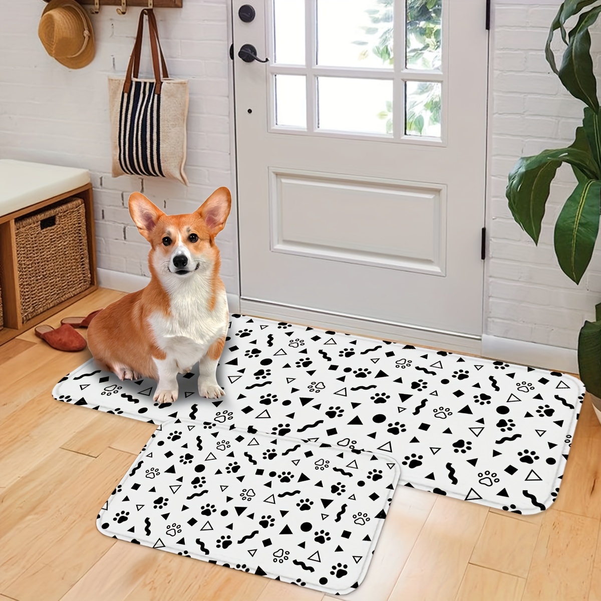Dog Anti Slip Runner Dog Rug For Muddy Paws Super Absorbent