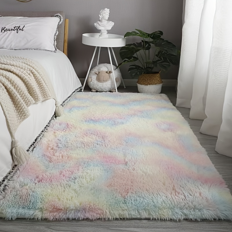 

Luxurious Soft Fluffy Area Rug For Living Room And Bedroom, Non-slip Machine Washable Polyester Carpet With Geometric Pattern, /m², 4.5cm , Large Area Rugs Living Room, Fluffy, Cute