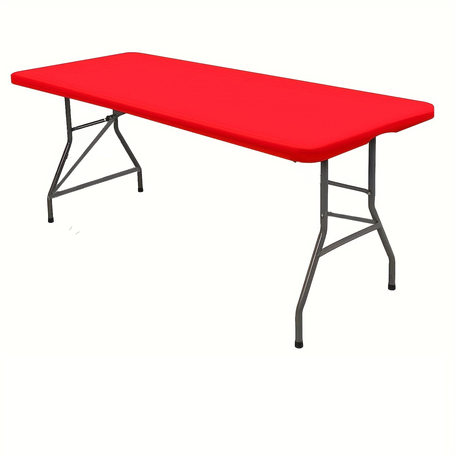 TEMU 1pc Polyester Rectangular Elastic Tablecloth Washable Elastic Universal Rectangular Tablecloth Protector Suitable For Home Parties Banquets