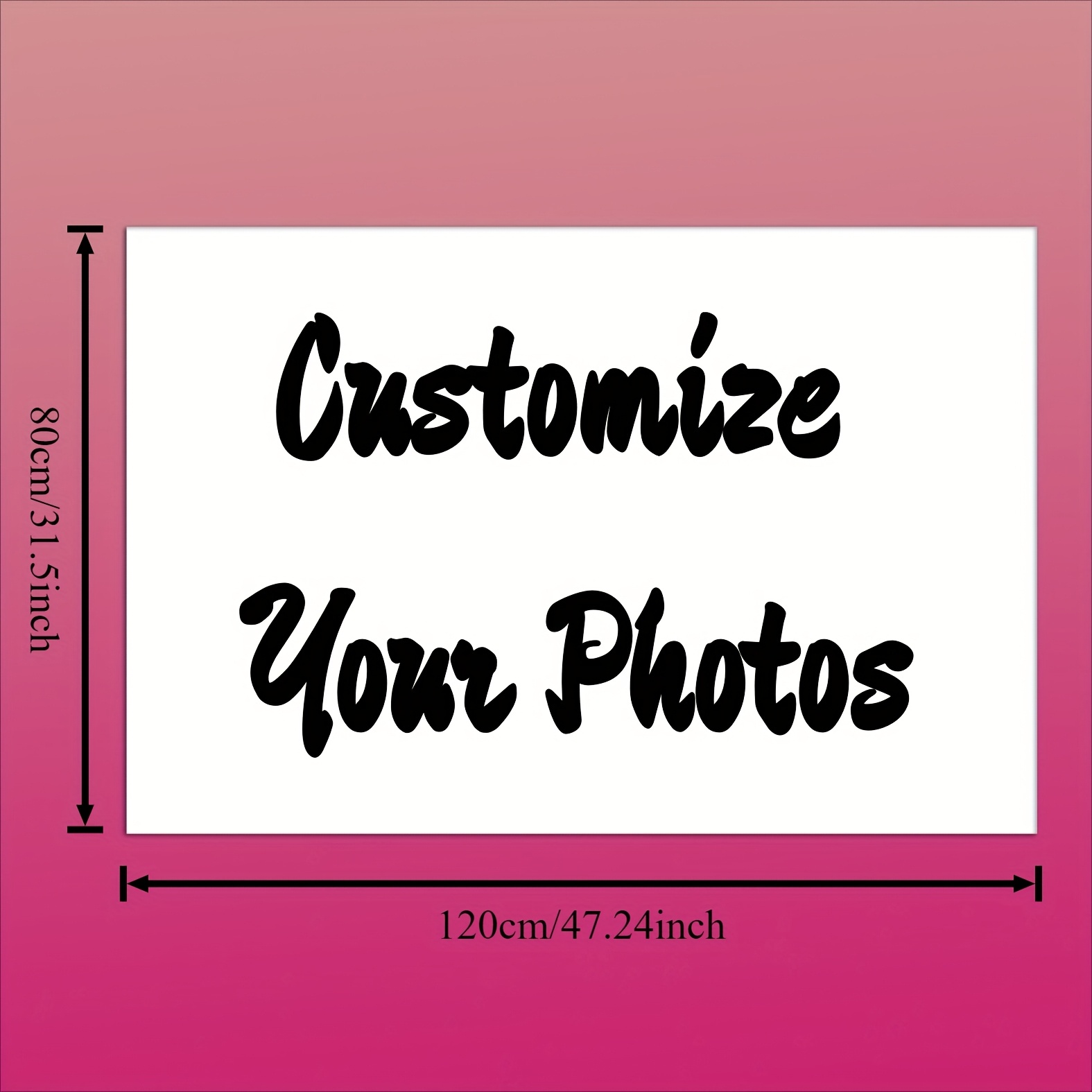 E-shop 1 Stück Großes 80x120cm Dekoratives Leinwandposter, Personalisiertes Foto/Logo, Rahmenlose Wohnraumdekoration, Moderner Farmhouse-Stil