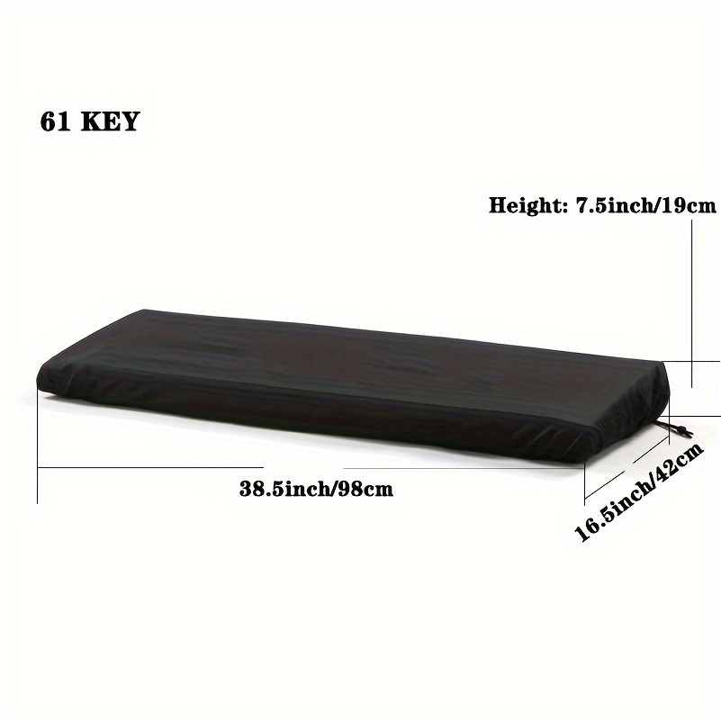 1pc Piano Keyboard Dust Cover, Electric Piano Keyboard Covers For Digital Electric Pianos, Full Cover Drawstring Lock Music Keyboard Protector Cover For 61 Keys And 88 Keys