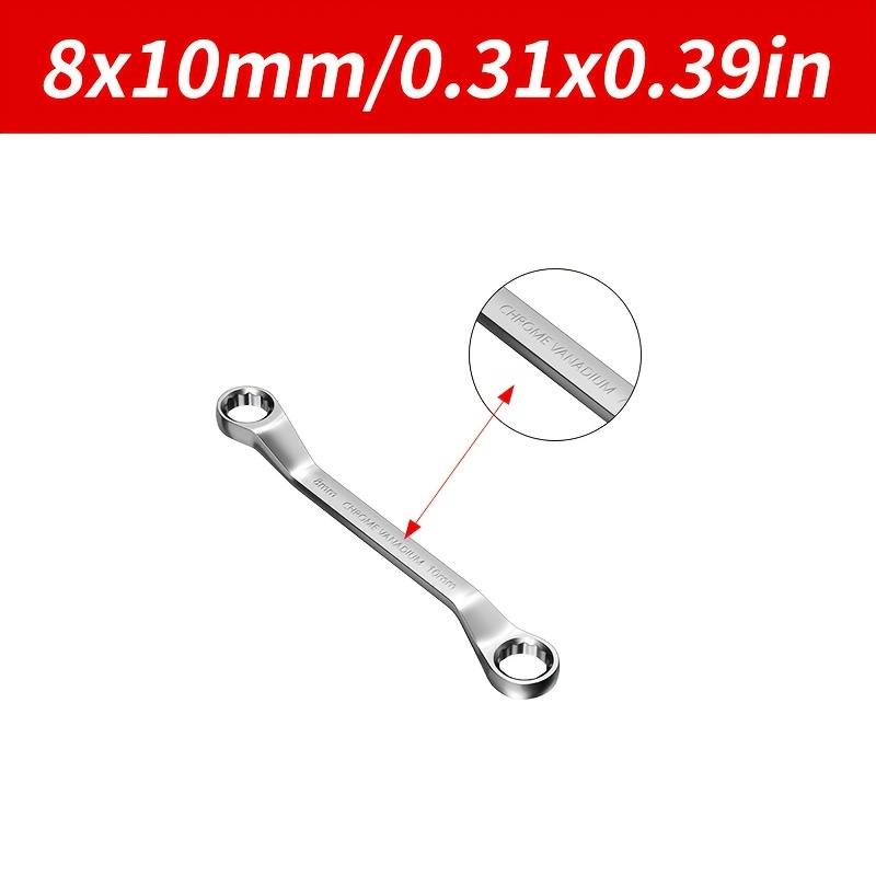 TEMU Hex Wrench With Double Heads Ranging From 6 To 24 Mm, Ideal For Home And Car Repairs. A Manual For Auto Repair Panel Technicians
