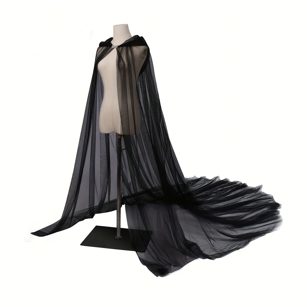 E-shop Rot Hochzeit Cape Festliche Party Kleid Cosplay Robe Einteiliger Schleier Kapuzenumhang Make-up Abschlussball Performance Requisite