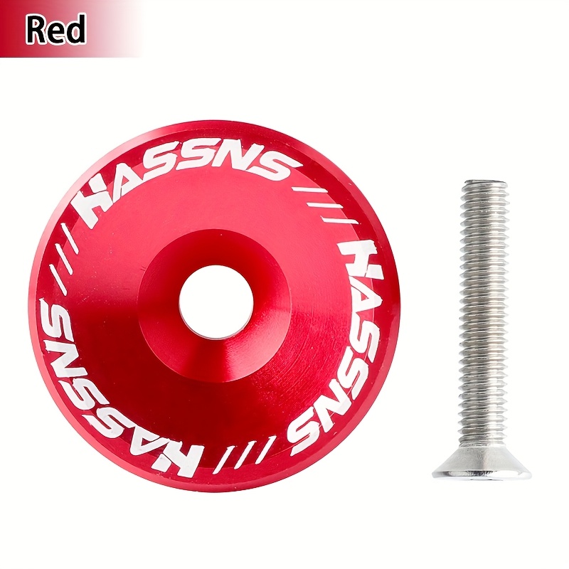 Image of Hassns Bicycle Bowl Set Handlebar Cover Ultralight Fork Upper Bowl Cover Tap Aluminum Alloy Top Cover