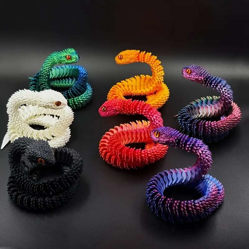 3d printed articulated figurine 1pc plastic snake - Temu 3d printed articulated figurine 1pc plastic snake - Temu
