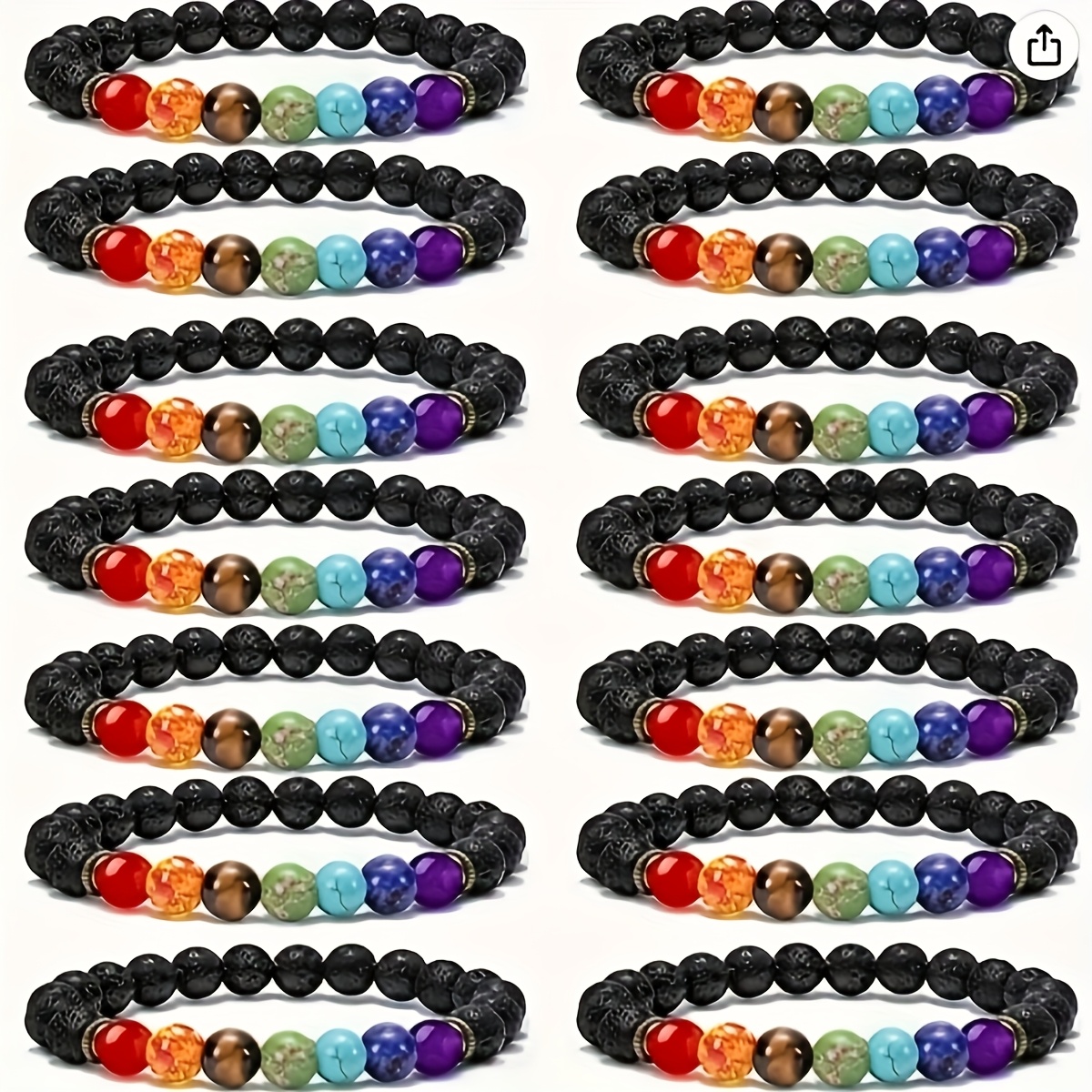 TEMU This 14pcs Set Of Handcrafted Beaded Bracelet Is Suitable For Men And Women. The Colorful Beaded Mixed And Layered Bracelet Is An Ideal Gift For