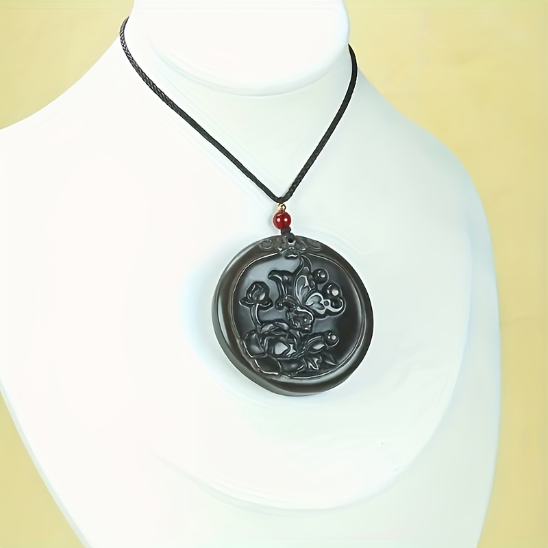 Flowering Prosperity Pendant Necklace Charm, Gift for Her